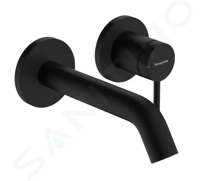 HANSGROHE Tecturis S Umyvadlová baterie pod omítku, s výpustí, 2-otvorová instalace, EcoSmart, matná černá 73350670