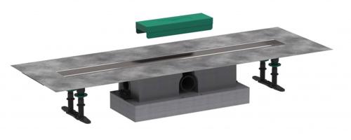 HANSGROHE uBox universal Set pro standardní instalaci lineárního sprchového žlabu 80 cm, nerez 56024180