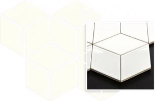 Hexagon mozaika univerzální Bianco Paradyz Romb 20,4x23,8 cm
