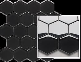 Hexagon mozaika univerzální Nero Paradyz 22x25,5 cm
