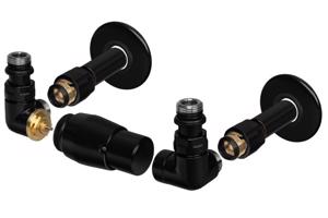 HOPA CLASSIC-SET, rohový ventil (Z2) Barva Černá , Varianta Levá RDCLASSICSETLB