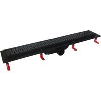 HOPA Odtokový žlab STANDARDline BLACK Rozměr A 100 cm, Varianta roštu Medium OLPZLABST99BM