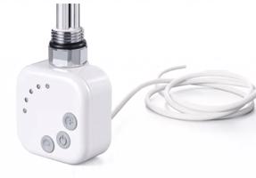 HOPA Topná tyč BURGH s termostatem a časovačem Barva topné tyče Bílá, Typ připojení Rovný kabel, Výkon topné tyče 800 W RDOHT2RK80006