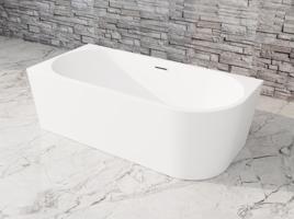 HOPA Volně stojící vana AVITA NEW bílá, se štěrbinovým přepadem Barva sifonu Chrom, Rozměr vany 170 × 80 cm, Způsob provedení Levé VANAVN170L