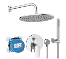 IDEAL STANDARD CeraTherm Sprchový set s baterií pod omítku, s tělesem, průměr 30 cm, chrom A7574AA