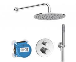 IDEAL STANDARD CeraTherm Sprchový set s termostatem pod omítku, s tělesem, průměr 30 cm, chrom A7573AA