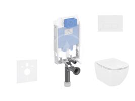 IDEAL STANDARD ProSys Set předstěnové instalace, klozetu a sedátka  Tesi, tlačítka Oleas M2, Rimless, SoftClose, bílá ProSys80M SP79