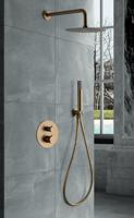 Imex Sprchový termostatický podomítkový set LINE zlatý PVD