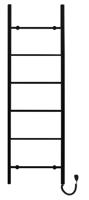 Instalprojekt Elektrický sušák PRIMAVERA Barva radiátoru Černá matná, Rozměr radiátoru 40 x 112 cm, Výkon 87 W RADPRI401131