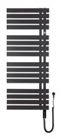 Instalprojekt Koupelnový elektrický radiátor POP STAR ELECTRO Barva radiátoru Černá, Rozměr radiátoru 500 × 1295 mm, výkon 600 W RADPOPEL501231