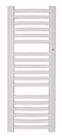 Instalprojekt Koupelnový radiátor RETTO Barva Bílá, Doporučená topná tyč 600 W, Rozměr A 55 cm, Rozměr C 145 cm, Skutečný rozměr radiátoru 540 × 1436 mm, Typ připojení Klasické (na rozteč) RADRET501435