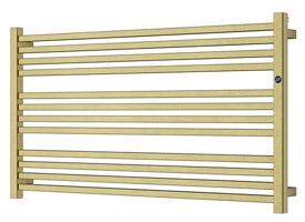 Instalprojekt Koupelnový radiátor STICK LEVEL zlatá barva Barva Zlatá, Doporučená topná tyč 600 W, Rozměr A 100 cm, Rozměr C 55.5 cm, Skutečný rozměr radiátoru 1000 x 555 mm, Typ připojení Boční RADSTIL106084BN