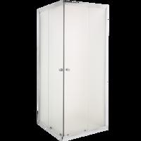 INVENA Sprchový kout čtverec PARLA, profil: chrom, sklo frosted 80x80 AK-48-181-O