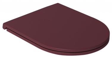 ISVEA INFINITY WC sedátko, SLIM, Soft Close, Easy Take, maroon red 40KF0543I-S