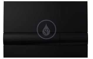 Kielle Gemini I Ovládací tlačítko splachování, lesklá černá 70206050