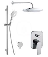 Kielle Harmonia Sprchový set s baterií pod omítku, pro 2 spotřebiče, s příslušenstvím a tělesem, chrom 20623SP10