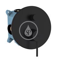 Kielle Oudee Baterie pod omítku pro 2 spotřebiče, s tělesem, matná černá 10315204