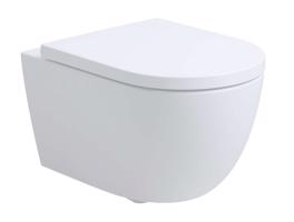 Kielle Oudee Závěsné WC se sedátkem SoftClose, Rimless Vortex+, bílá 30102005
