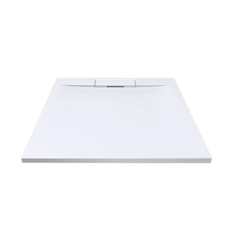 LaVilla sprchová vanička COMO čtverec  900 x 900 x 30 bílá hranatý kryt sifonu bez nožiček LA40HK090090