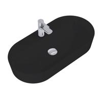 Lotosan Umyvadlo Aria na desku 80x40cm černá mat