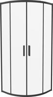 MEXEN Rio čtvrtkruhový sprchový kout 70x70, transparent, černá 863-070-070-70-00