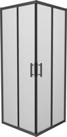 MEXEN Rio sprchový kout čtverec 80 x 80, dekor, černá  860-080-080-70-30