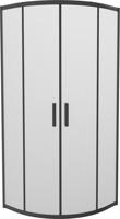 MEXEN Rio sprchový kout čtvrtkruh 90 x 90, dekor, černá 863-090-090-70-30