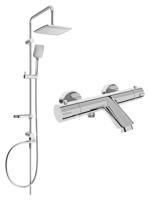 MEXEN/S Sven sprchový sloup včetně vanové termostatické baterie Kai, chrom 77300262-00