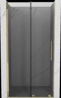 MEXEN/S Velar posuvné sprchové dveře 120 cm, grafit, zlatá 871-120-000-41-50