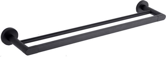 MEXEN Tiber dvojitý černý držák na ručníky 7050525-70