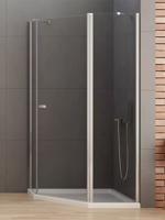 New trendy Sprchový kout New Soleo Chrom 100x80 cm asymetrický pětiúhelník pravé