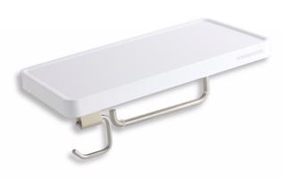 NOVASERVIS Polička s držákem role papíru a háčkem 65540,1