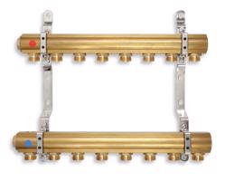 NOVASERVIS Rozdělovač se šroubením jednostranný G1" 6 okruhů RPN06