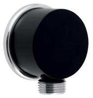 NOVASERVIS Stěnový vývod sprchy černá D/STENAA1,5