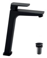 NOVASERVIS Umyvadlová baterie Nobless EGO s výpustí, černá 43503,5