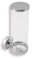 NOVASERVIS Zásobník na kosmetické tampony sklo Metalia 11 chrom 0172,0