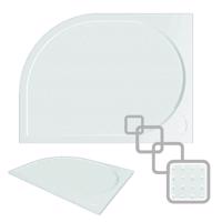 OLSEN SPA Asymetrická čtvrtkruhová sprchová vanička LAKA Rozměr A 120 cm, Rozměr B 90 cm, Způsob provedení Levá VANKCCTVRT1290L