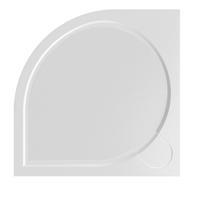 OLSEN SPA Čtvrtkruhová mramorová sprchová vanička LAKA R550 Rozměr A 80 cm, Rozměr B 80 cm VANKCCTVRT80