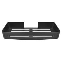 OLSEN SPA Kovová polička na nalepení 3M, 32x13x4,7 cm , černá barva KD02081797