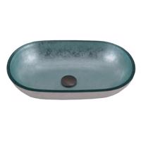 OLSEN SPA Skleněné umyvadlo na desku LEIDEN 55×34×12 cm OLKLTG223