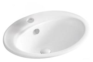 OLSEN SPA Umyvadlo OVALE II, 55 x 47 x 20 cm zápustné OLKLT6002