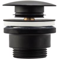 OLSEN SPA Umyvadlová click/clack výpusť, univerzální, černá BAHA5216