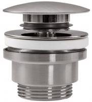 OLSEN SPA Umyvadlová click/clack výpusť, univerzální, nikl broušený BAHA6000