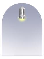 OLSEN SPA Zrcadlo s osvětlením Ormes OLNZORM