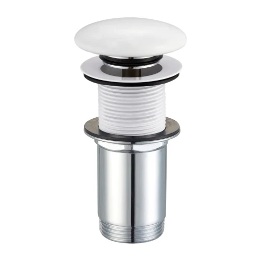 OMNIRES Zátka klik-klak umyvadlový, bílá lesk A716BP