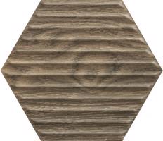Paradyz Hexagon Serene Brown struktura 19,8x17,1 cm