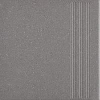 Paradyz Schodovka rovná Bazo Nero sůl-pepř mat 30x30 cm