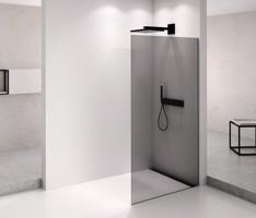 POLYSAN ARCHITEX BLACK MATT sprchová zástěna 662, kouřové sklo AXB70SC