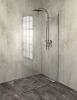 POLYSAN ARCHITEX sada pro uchycení skla, podlaha-stěna, max. š. 1200, černá mat AXL2112B