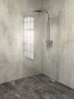 POLYSAN ARCHITEX sada pro uchycení skla, podlaha-stěna, max. š. 1200, leštěný hliník AL2112